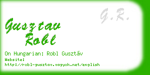 gusztav robl business card